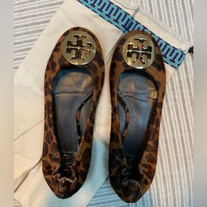 Tory Burch Animal Print Pony Hair Ballet - Sz 6.5